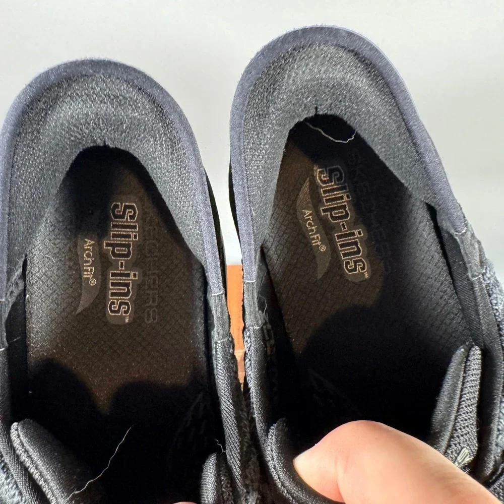 Skechers Mens GO WALK Arch Fit Hands Free Slip-ins Black 216601 Sneaker US 12